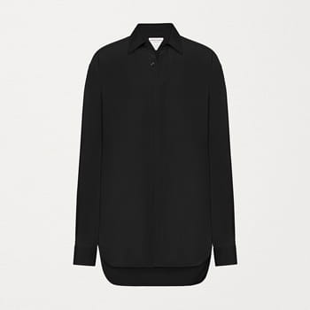 Bottega Veneta Black Poplin Shirt