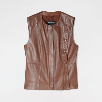 Sportmax Nappa Leather Gilet 