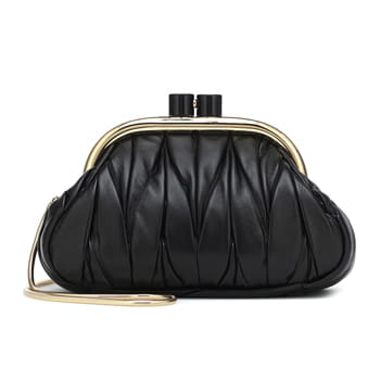 Miu Miu Miu Belle Nappa Leather Clutch