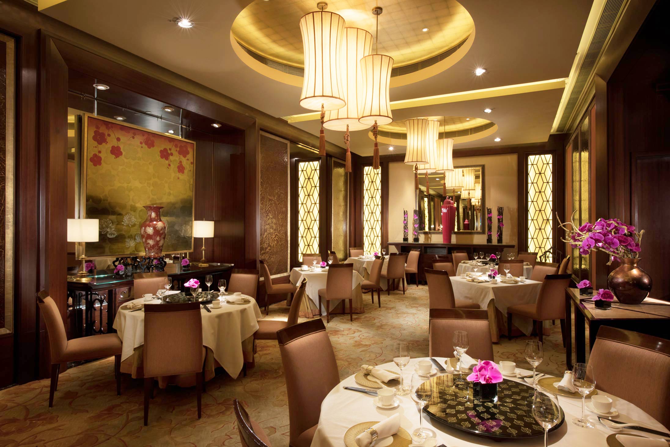 A restaurant at Conrad Hong Kong