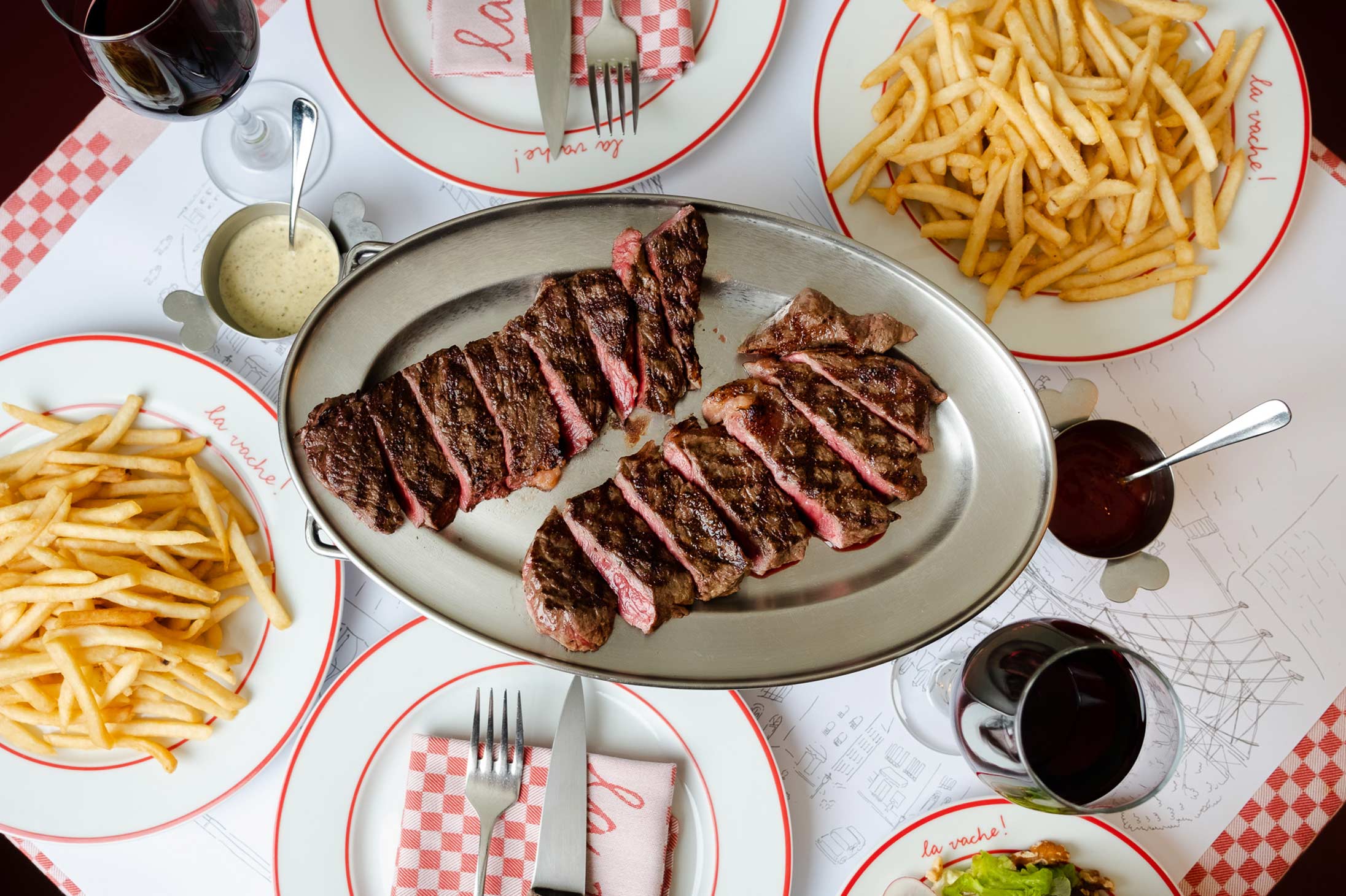 A meal at La Vache! Pacific Place