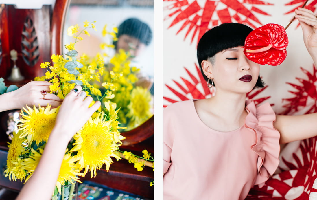 Chow suggests soothing, light colours for the home and colours like yellow and light green for workspaces