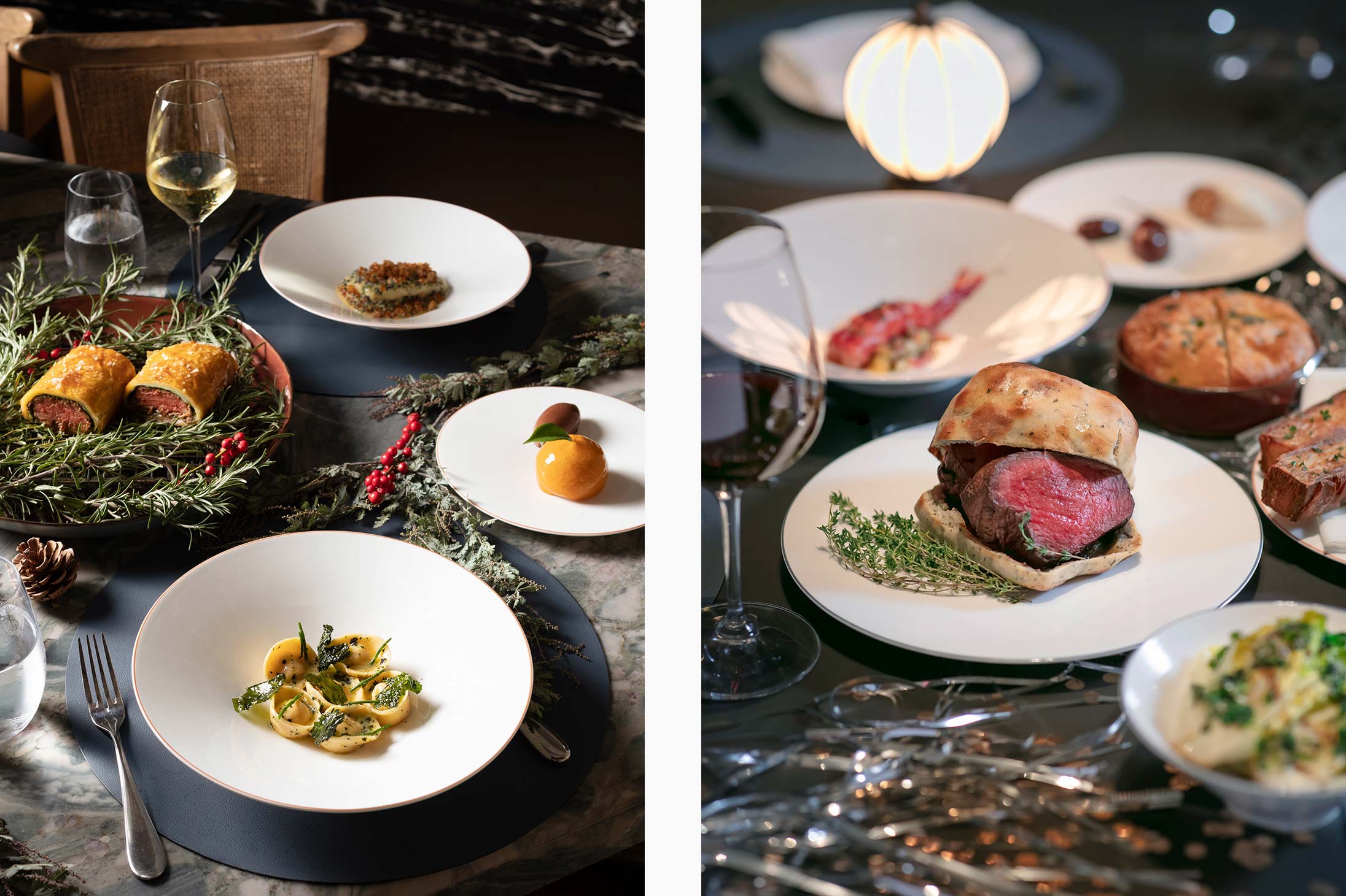 A festive meal at Salisterra, The Upper House