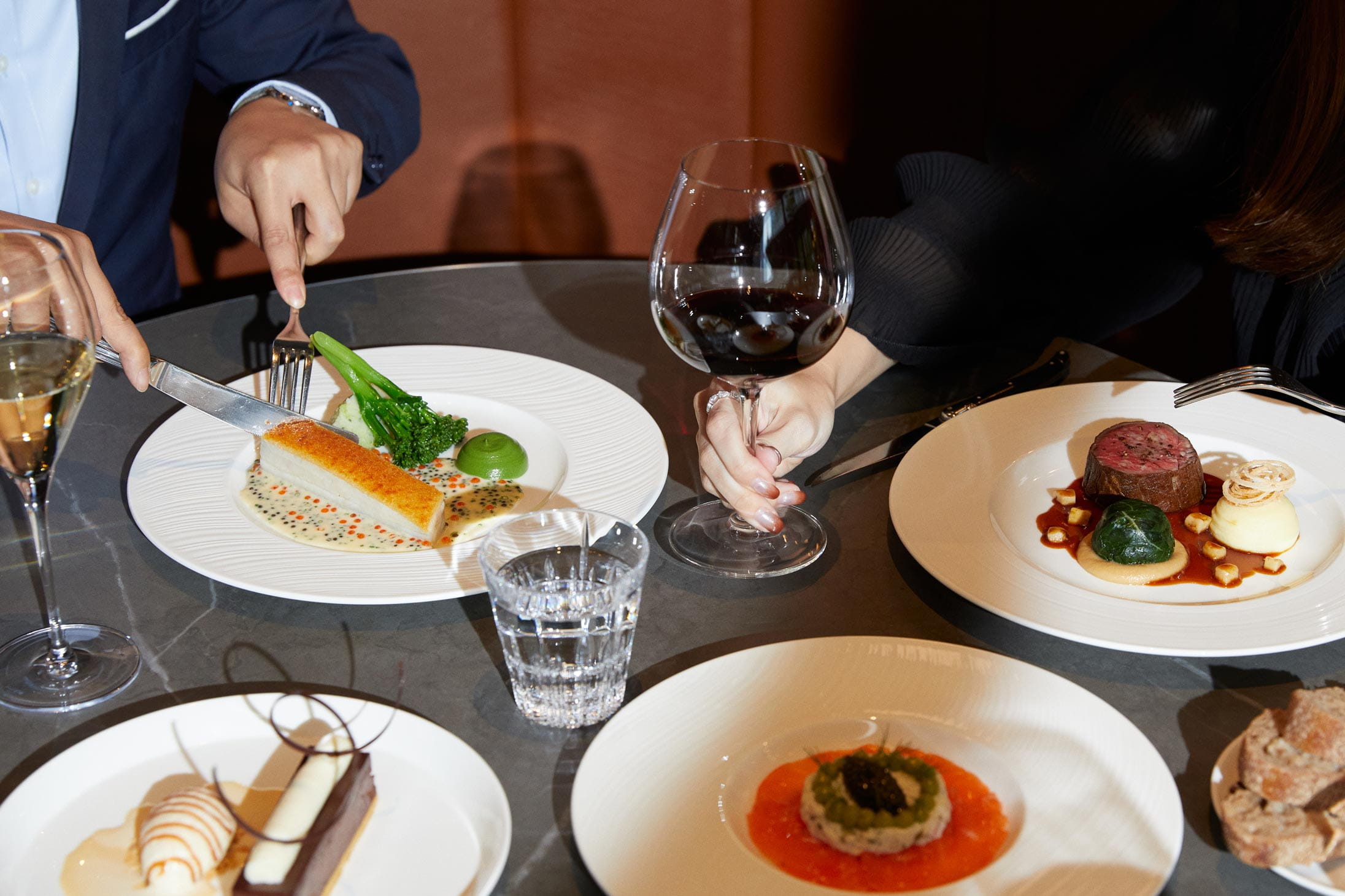 Festive dishes at The Continental Hong Kong