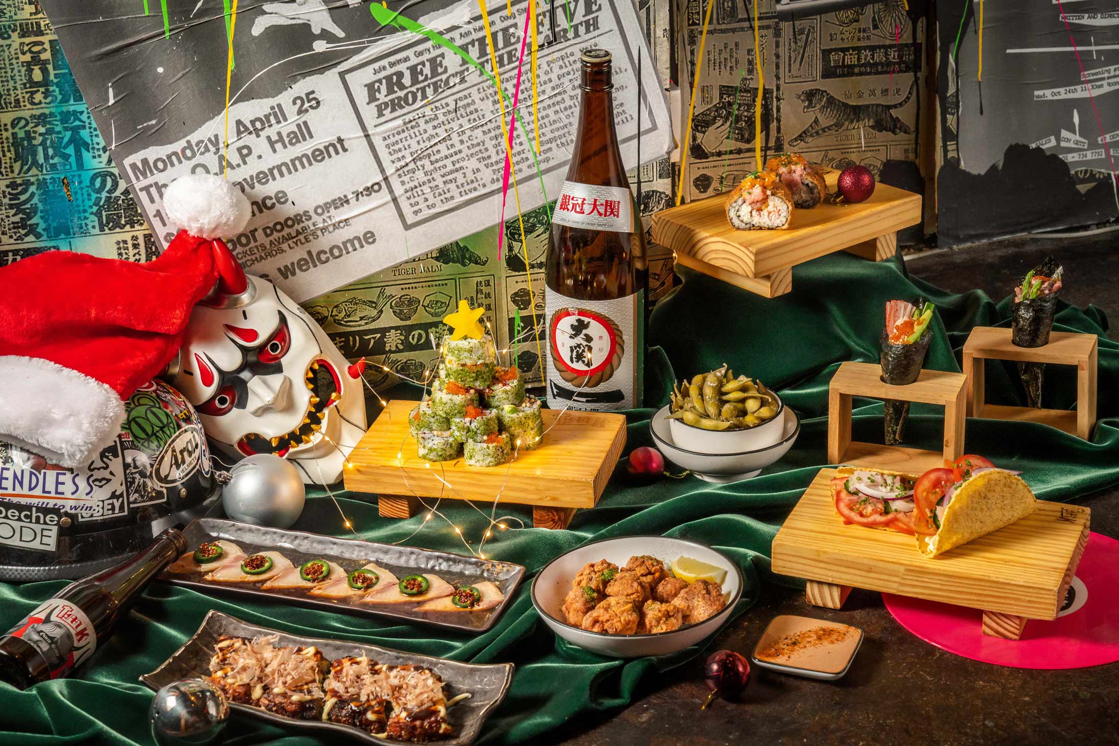 Festive dishes at TMK Rap & Rolls