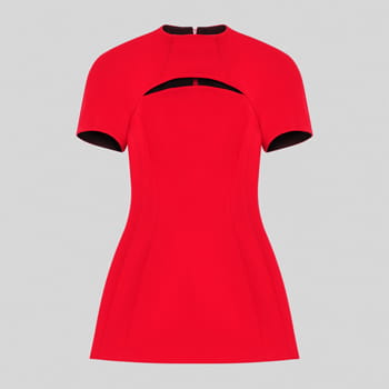 Versace Mini Dress with Neckline Slash