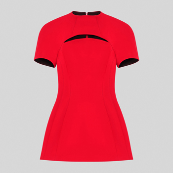 Versace Mini Dress with Neckline Slash