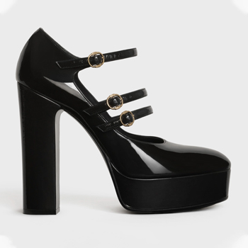 Celine Melody Tri-Buckle Mary Jane Pump