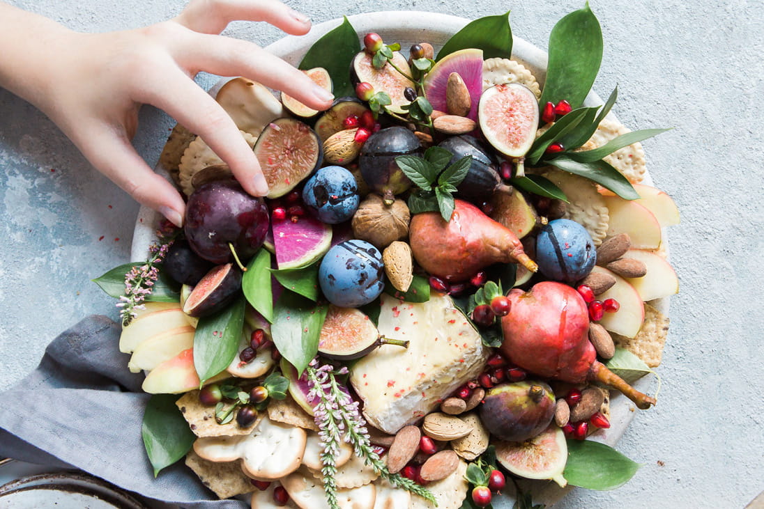 Sticking to unprocessed, natural and nutrient-dense food is an easy and practical party grazing tip