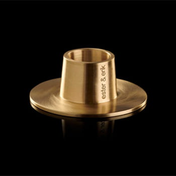 Ester & Erik Solid Brass Candle Holder available at Maison XXII