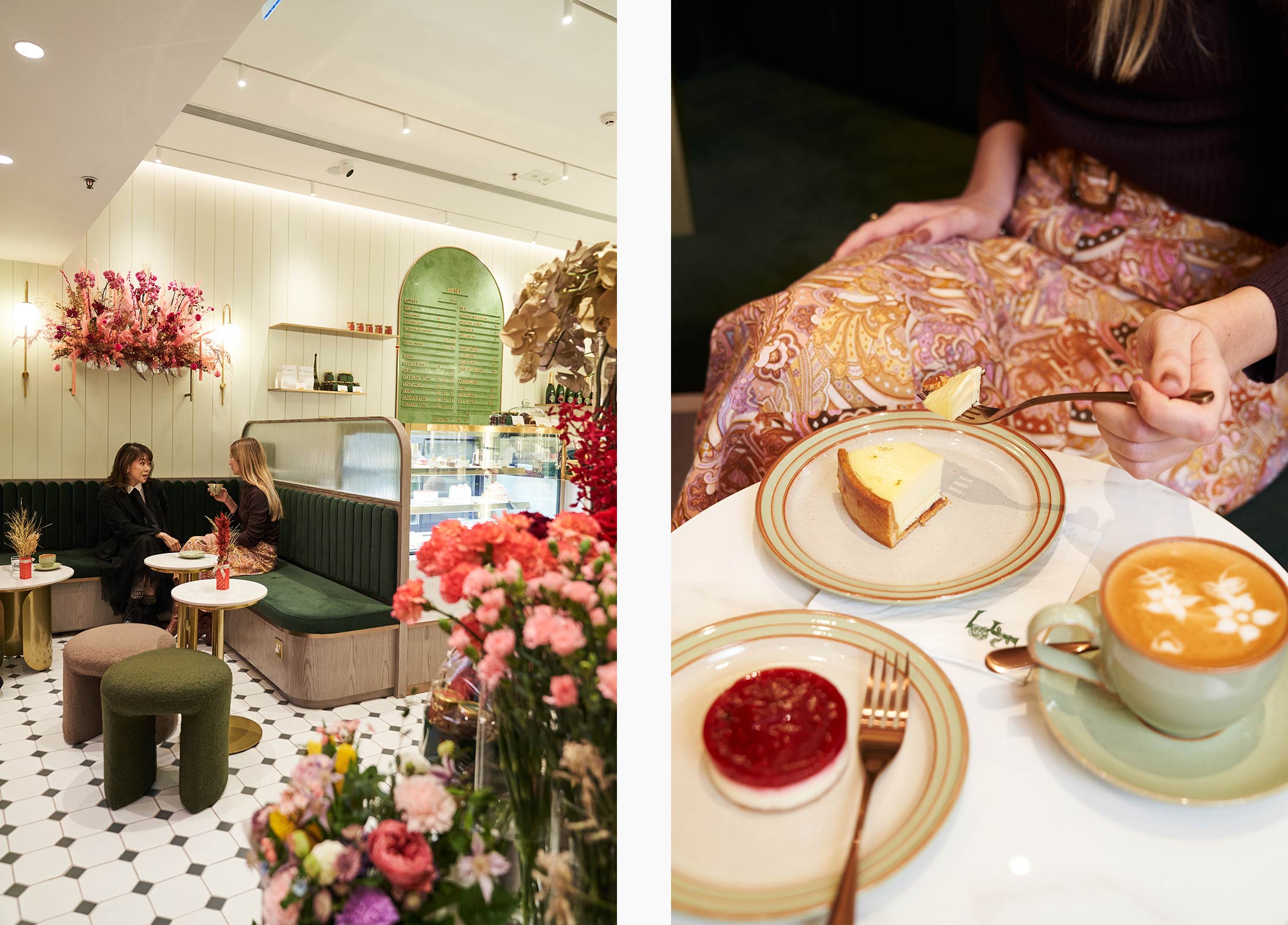 A selection of food at florist-cafe Fleuria