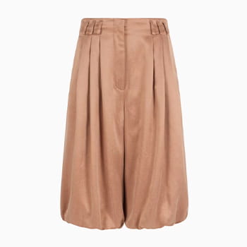 Giorgio Armani Viscose and Cupro Bermuda Shorts in Pink