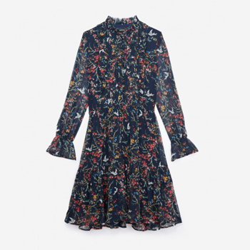 The Kooples Blue Bird Black Dress