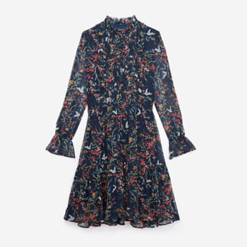 The Kooples Blue Bird Black Dress