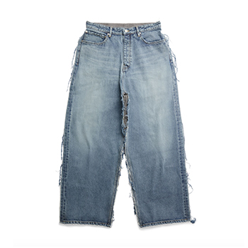 Balenciaga Men’s Hybrid Baggy Pants in Light Blue