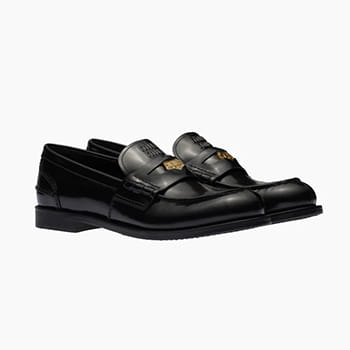 Miu Miu Leather Loafers 