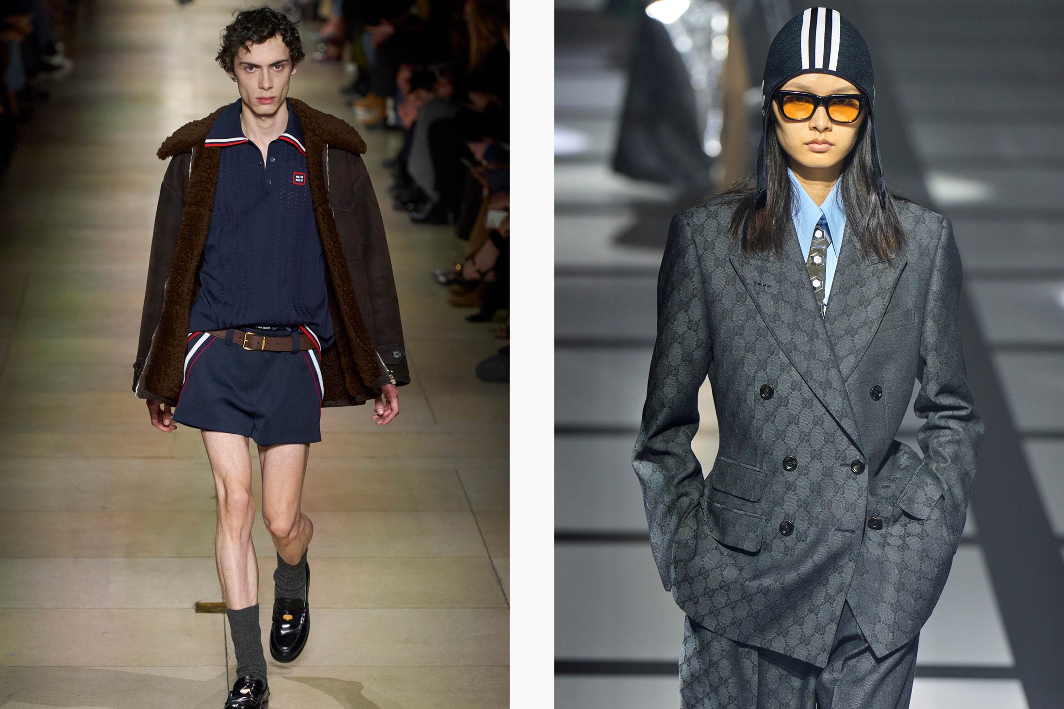 Models wearing genderless fashions available at Pacific Place