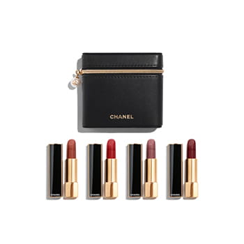 CHANEL BEAUTÉ Rouge Allure Velvet Les Perles Set of 4 Luminous Matte Lip Colours — Limited Edition 