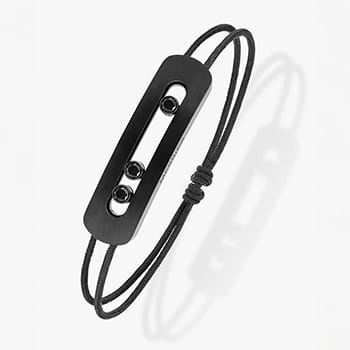 Messika Move Titanium Black XL Cord Men’s Bracelet