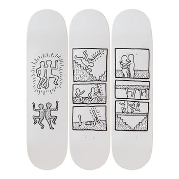 Keith Haring Untitled 1981 Skateboard Set available at WOAW