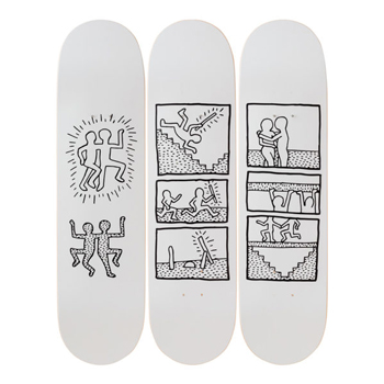 Keith Haring Untitled 1981 Skateboard Set available at WOAW