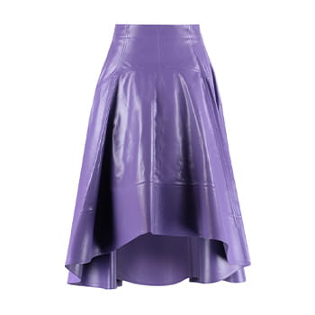 Bottega Veneta Shiny Leather Skirt 