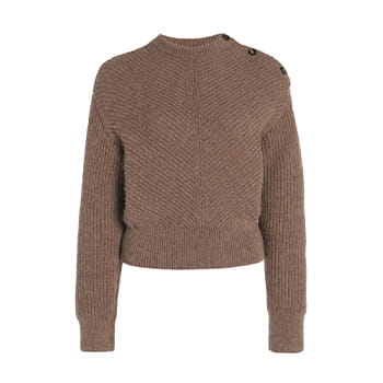 Bottega Veneta Alpaca Chevron Jumper