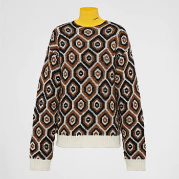 Prada Cashmere and Wool Turtleneck Sweater