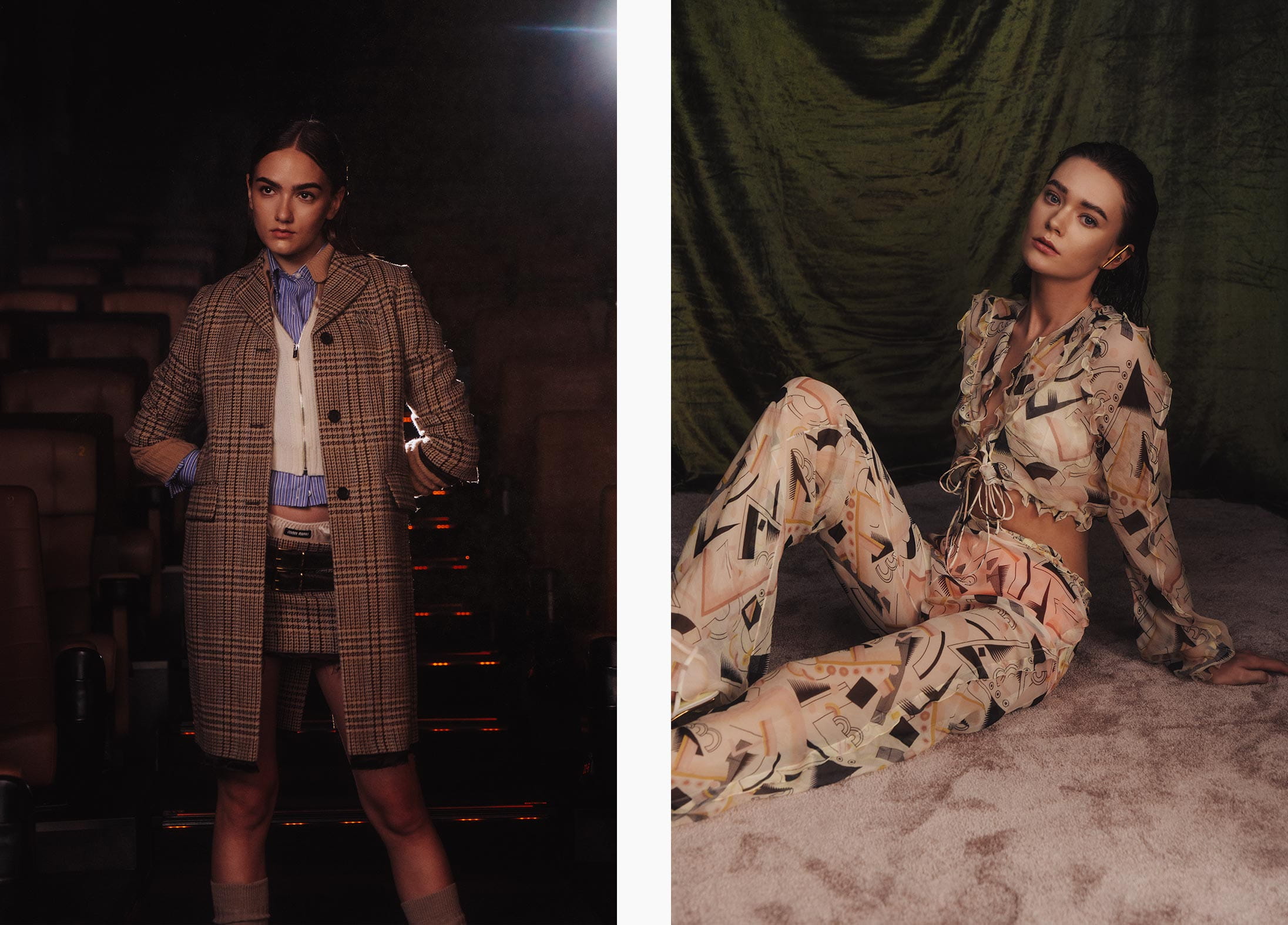 Models pose in Miu Miu and Fendi at Pacific Place