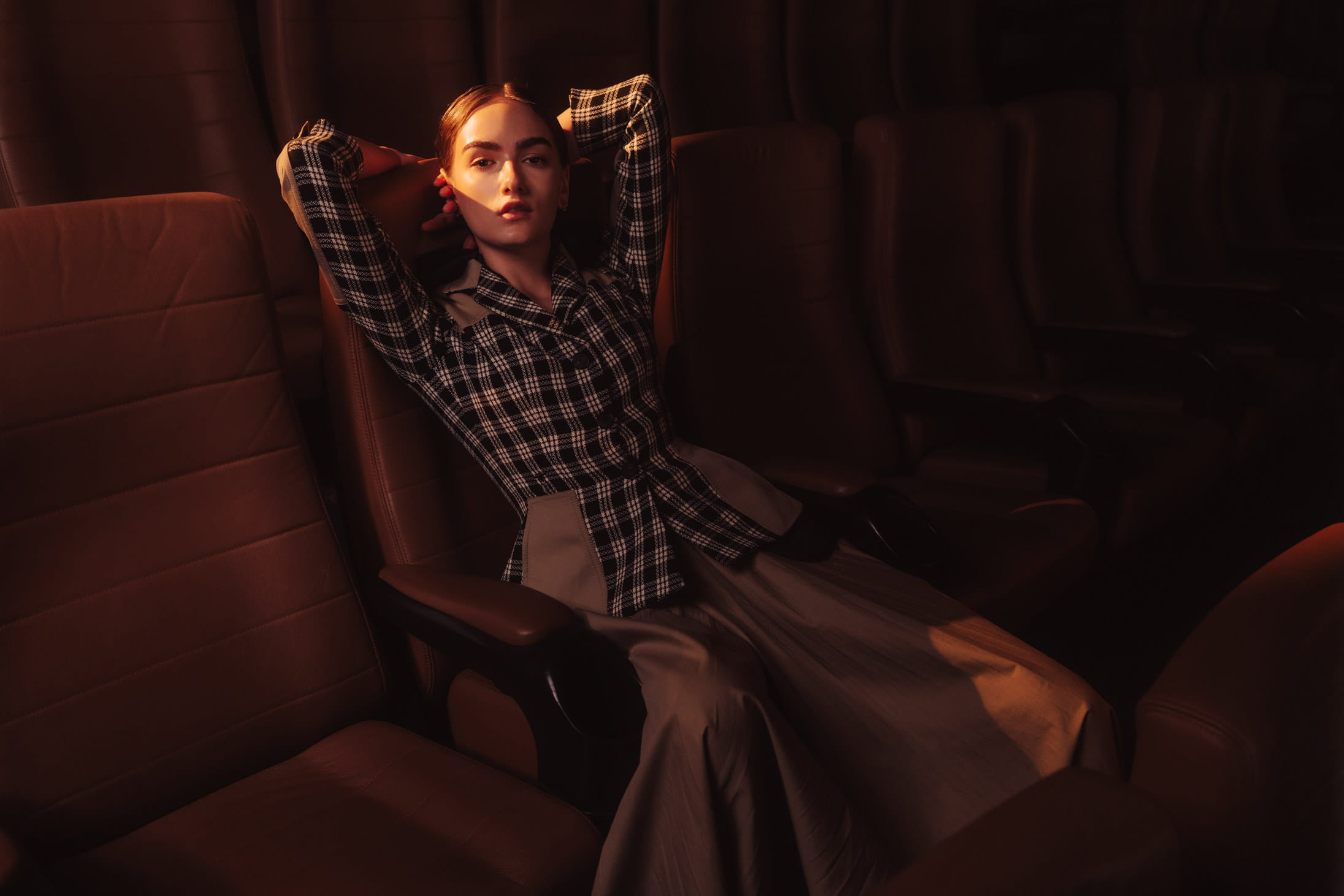 A model poses in Dior at Pacific Place