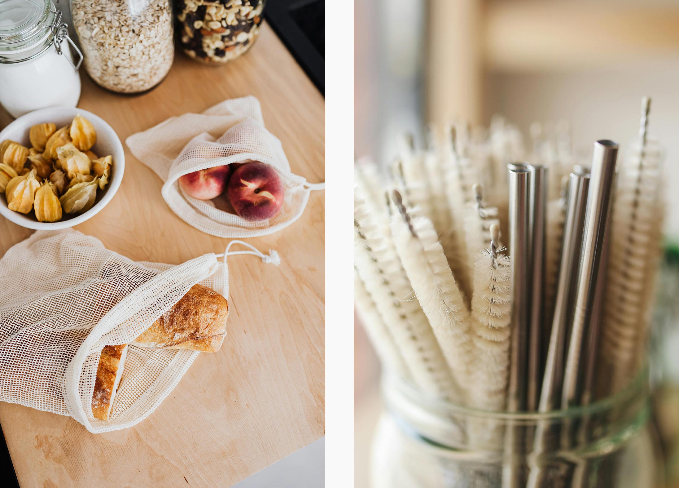 Eco-friendly reusable food packaging and straws
