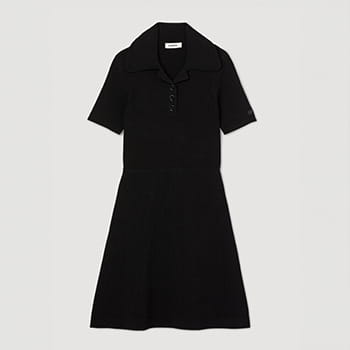 Sandro Ribbed Knit Dress
