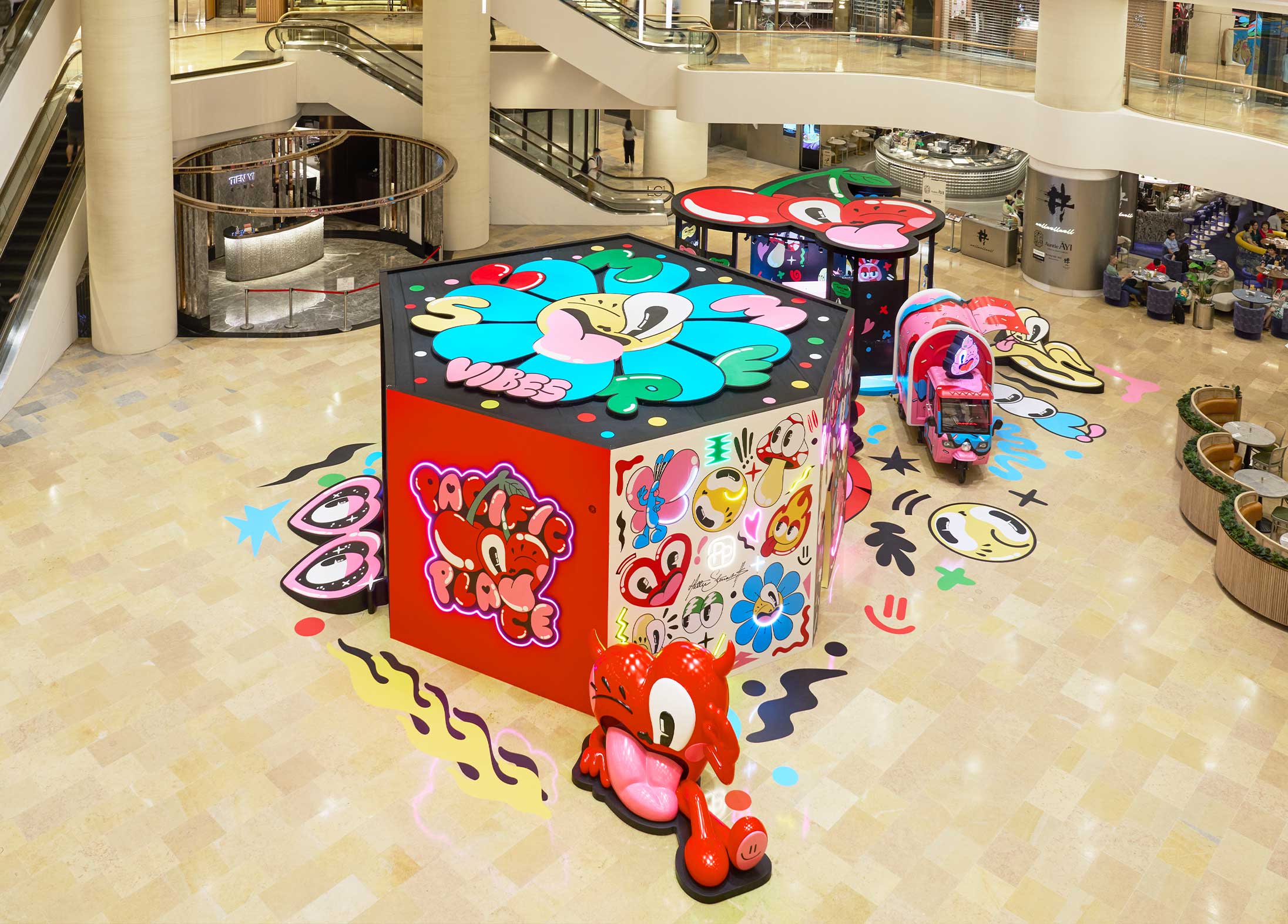 Hattie Stewart's installation at Pacific Place