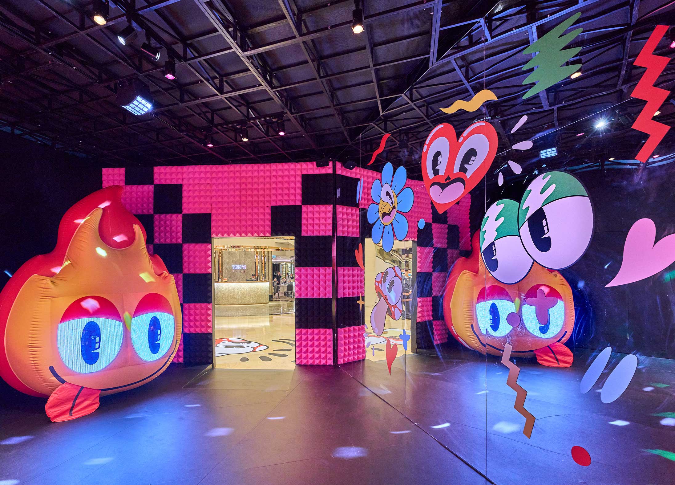 Hattie Stewart's installation at Pacific Place