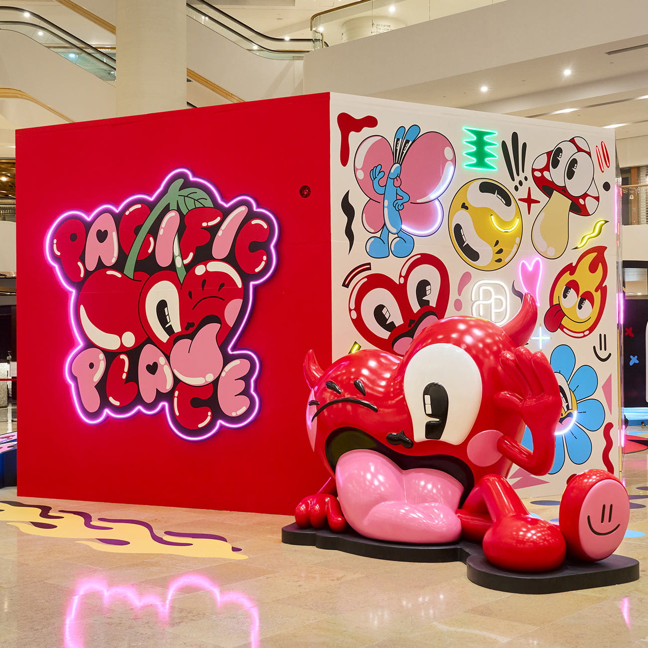 Hattie Stewart's installation at Pacific Place