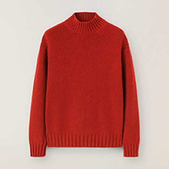 Loro Piana Snow Wander Mock Neck Cashmere Sweater 