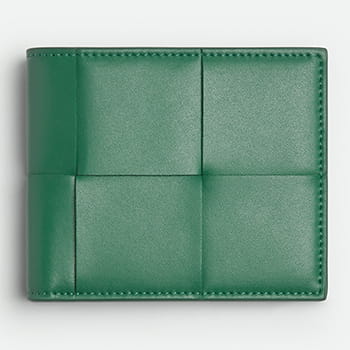 Bottega Veneta Cassette Bi-Fold Wallet in Mermaid