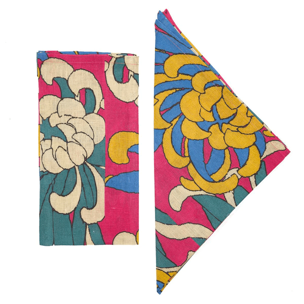 Cabana Magazine Dahlia Napkins available at JOYCE 