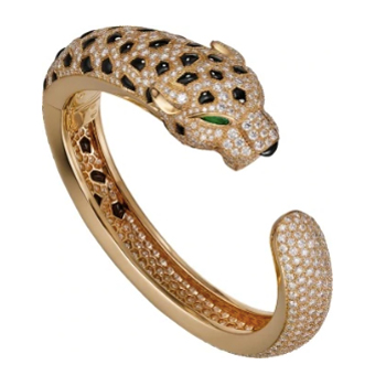 Cartier Panthère de Cartier bracelet in Yellow Gold, Emeralds, Onyx & Diamonds