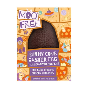 Moo Free Bunnycomb Vegan Easter Egg available at GREAT Food Hall