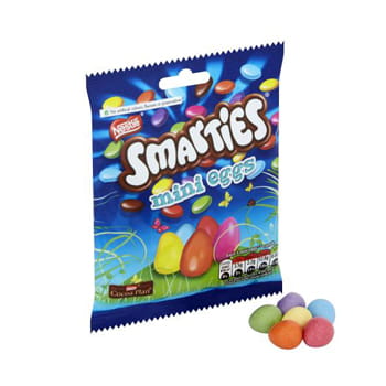 Cadbury Smarties Milk Chocolate Mini Eggs Pouch available at Sweet World