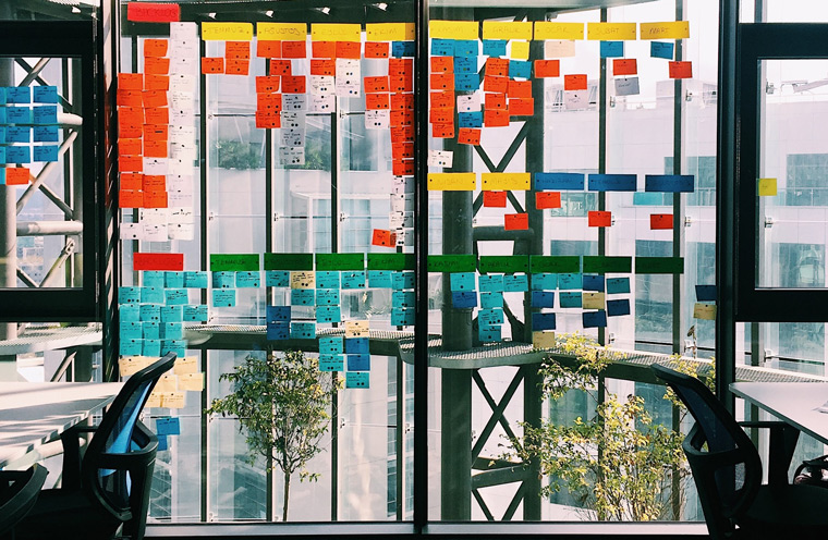 Using a gratitude wall is a way of practising gratutude