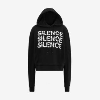 Pacific Place McQ Triple Silence Cropped Hoodie available at IT