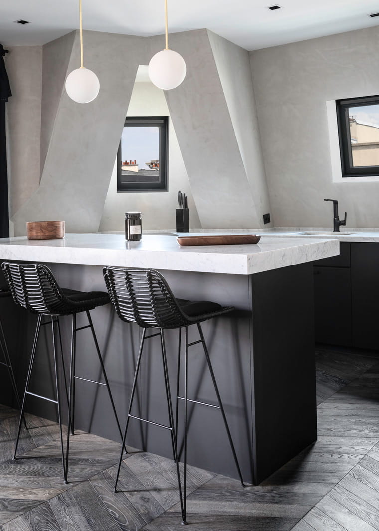 A space with well-adjusted lighting