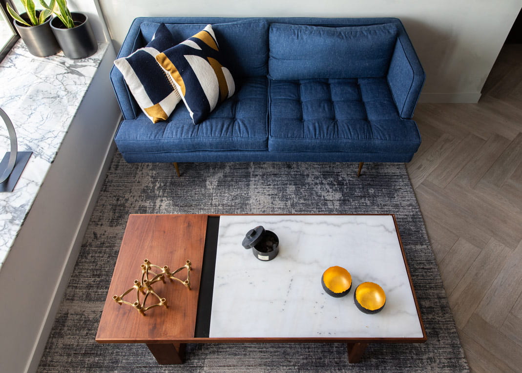 A space with small touches that inject energy