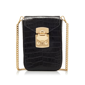Miu Miu Crocodile Print Leather Mini Bag