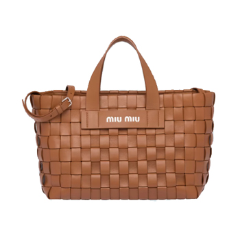 Miu Miu Woven Nappa Leather Bag