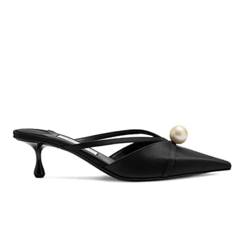 Jimmy Choo 50mm Sana Pearl-Embellished Mules