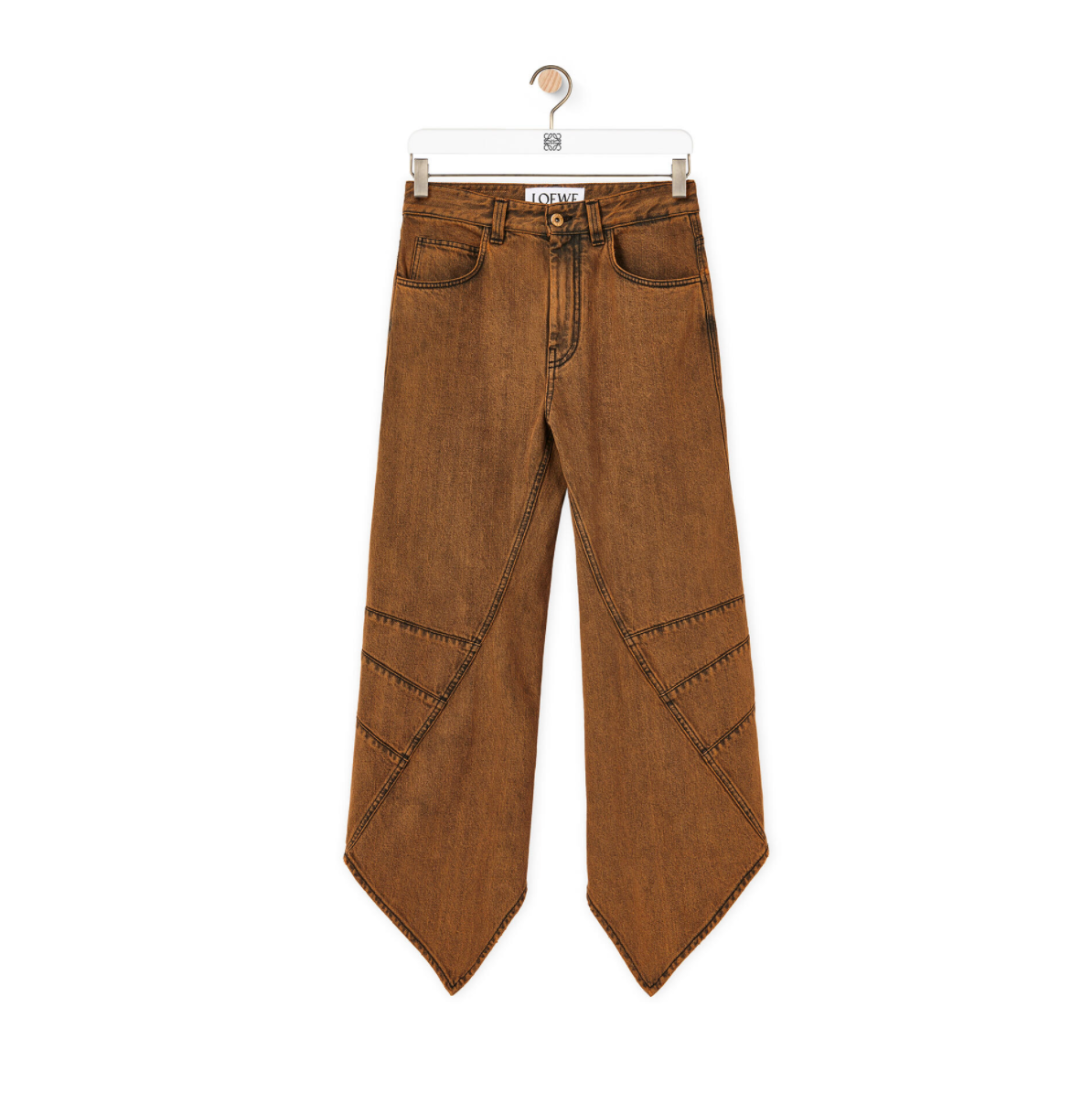 Loewe Curved Jeans In Denim 