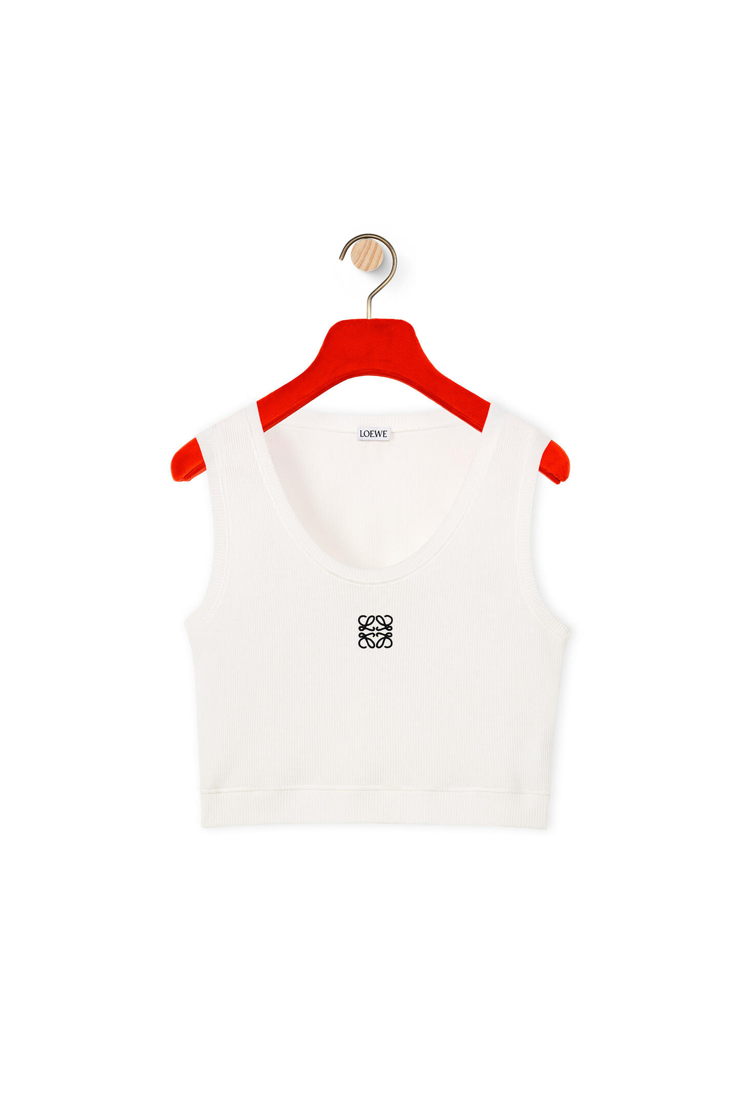 Loewe Cropped Anagram Tank Top In Cotton